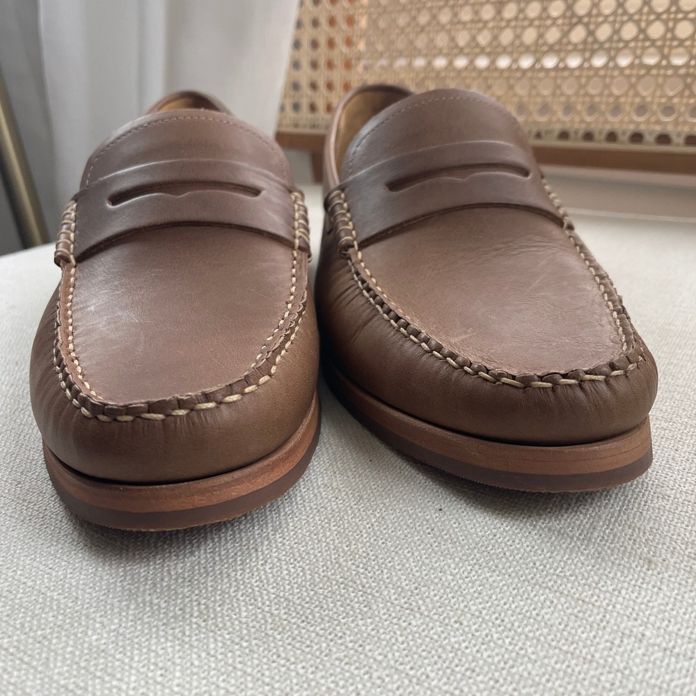 NWOB Nisolo Men's Leather Leo Loafer in Tabacco Tan Sz 10 - Picture 5 of 10
